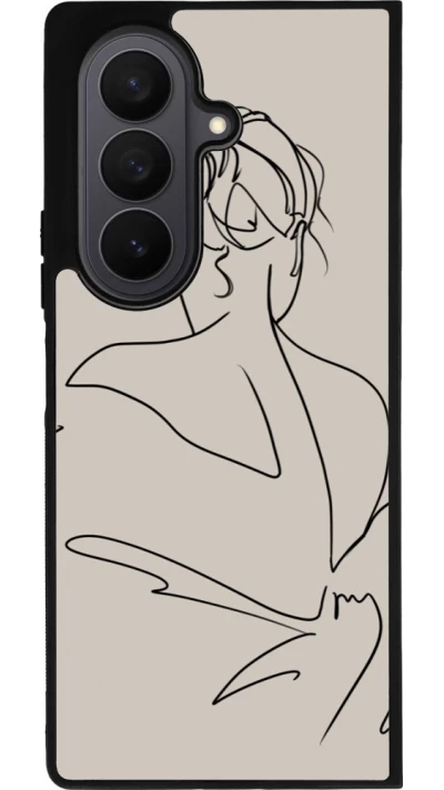 Samsung Galaxy Z Fold7 Case Hülle - Silikon schwarz Salnikova 05