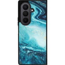 Samsung Galaxy Z Fold7 Case Hülle - Silikon schwarz Sea Foam Blue