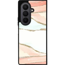 Samsung Galaxy Z Fold7 Case Hülle - Silikon schwarz Shimmering Orange