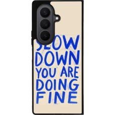 Coque Samsung Galaxy Z Fold7 - Silicone rigide noir Slow down 2026