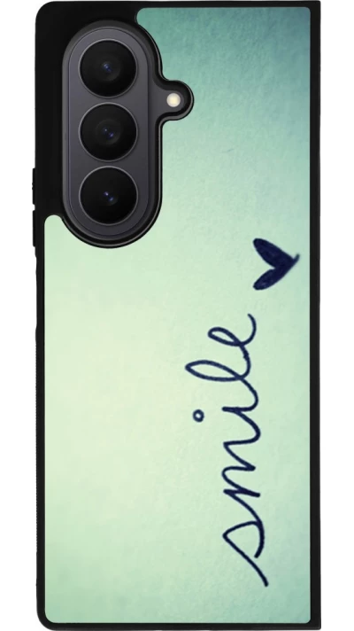 Samsung Galaxy Z Fold7 Case Hülle - Silikon schwarz Smile