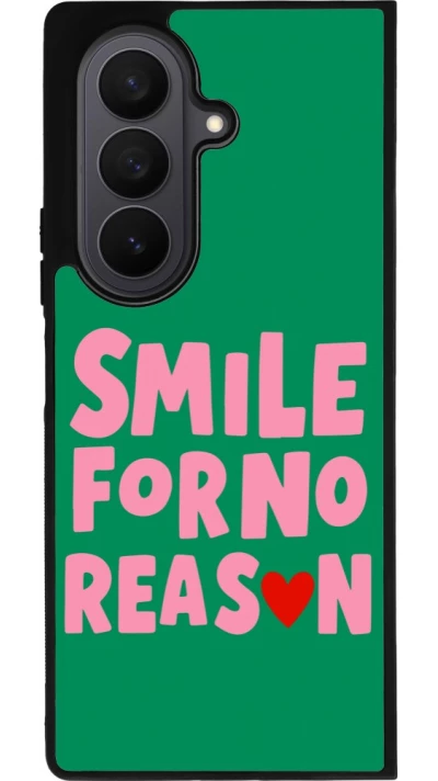 Samsung Galaxy Z Fold7 Case Hülle - Silikon schwarz Smile for no reason 2026
