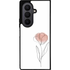 Coque Samsung Galaxy Z Fold7 - Silicone rigide noir Spring 23 minimalist flower