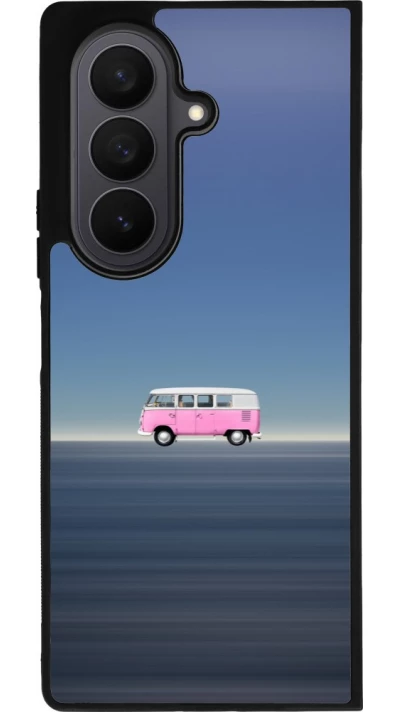 Samsung Galaxy Z Fold7 Case Hülle - Silikon schwarz Spring 23 pink bus