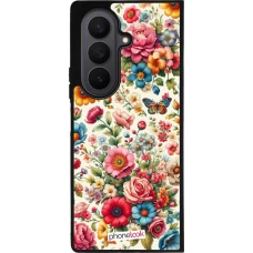 Samsung Galaxy Z Fold7 Case Hülle - Silikon schwarz Spring 25 fruehling bluetend