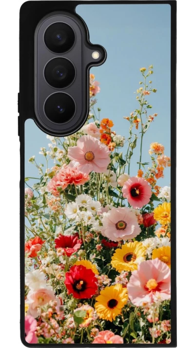 Samsung Galaxy Z Fold7 Case Hülle - Silikon schwarz Spring flowers Spring 2026