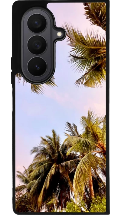Samsung Galaxy Z Fold7 Case Hülle - Silikon schwarz Summer 2023 palm tree vibe