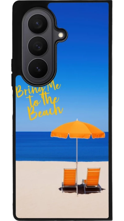 Samsung Galaxy Z Fold7 Case Hülle - Silikon schwarz Summer 2025 Bring me to the beach