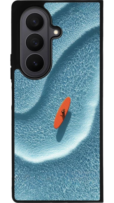 Samsung Galaxy Z Fold7 Case Hülle - Silikon schwarz Orange surf Summer 2026