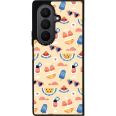 Coque Samsung Galaxy Z Fold7 - Silicone rigide noir Pattern Summer 2026