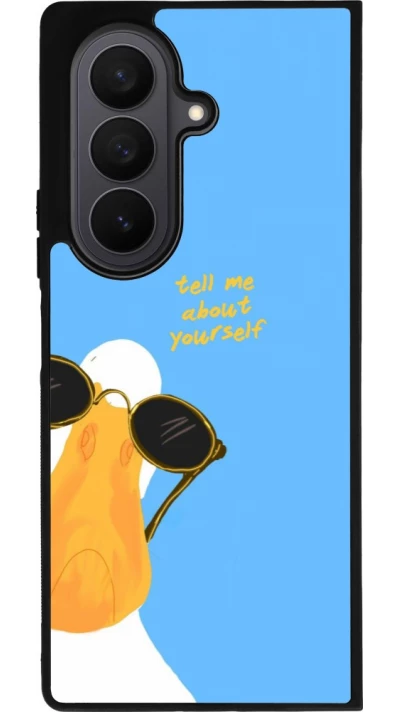 Samsung Galaxy Z Fold7 Case Hülle - Silikon schwarz Tell me about yourself Summer 2026