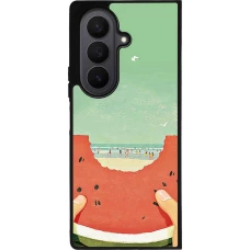 Samsung Galaxy Z Fold7 Case Hülle - Silikon schwarz Views through a watermelon Summer 2026