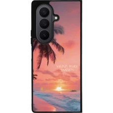 Samsung Galaxy Z Fold7 Case Hülle - Silikon schwarz Watch more sunsets Summer 2026