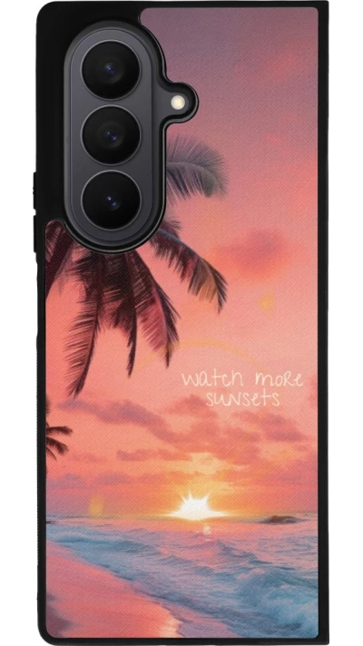 Samsung Galaxy Z Fold7 Case Hülle - Silikon schwarz Watch more sunsets Summer 2026
