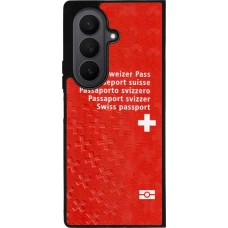 Samsung Galaxy Z Fold7 Case Hülle - Silikon schwarz Swiss Passport