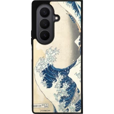 Coque Samsung Galaxy Z Fold7 - Silicone rigide noir Tableau art - La Grande Vague de Kanagawa - Hokusai