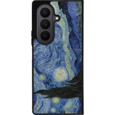 Samsung Galaxy Z Fold7 Case Hülle - Silikon schwarz Kunstbild - Sternennacht - Van Gogh