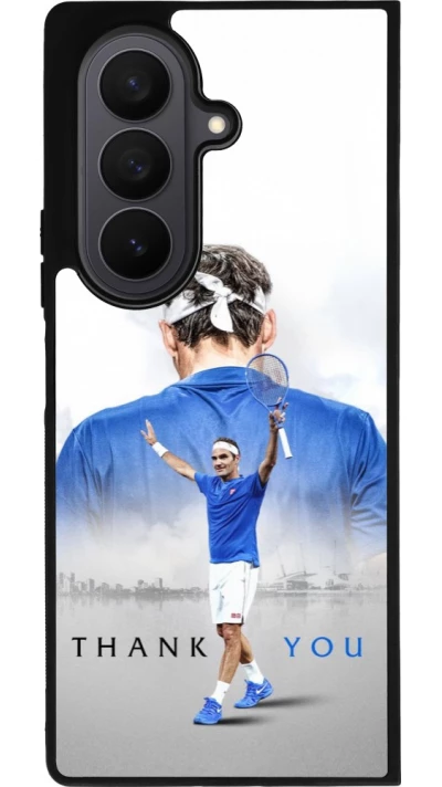 Samsung Galaxy Z Fold7 Case Hülle - Silikon schwarz Thank you Roger