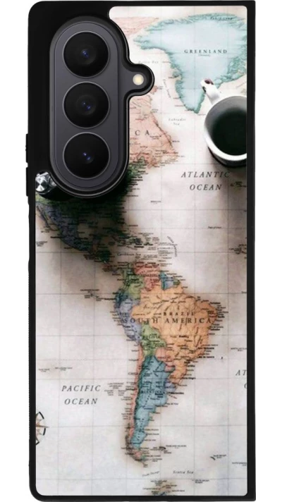 Samsung Galaxy Z Fold7 Case Hülle - Silikon schwarz Travel 01
