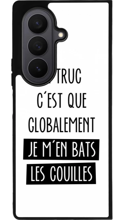 Samsung Galaxy Z Fold7 Case Hülle - Silikon schwarz Le truc globalement bats les couilles