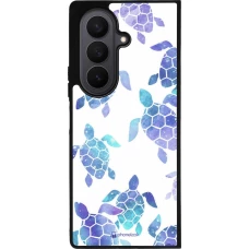 Coque Samsung Galaxy Z Fold7 - Silicone rigide noir Turtles pattern watercolor