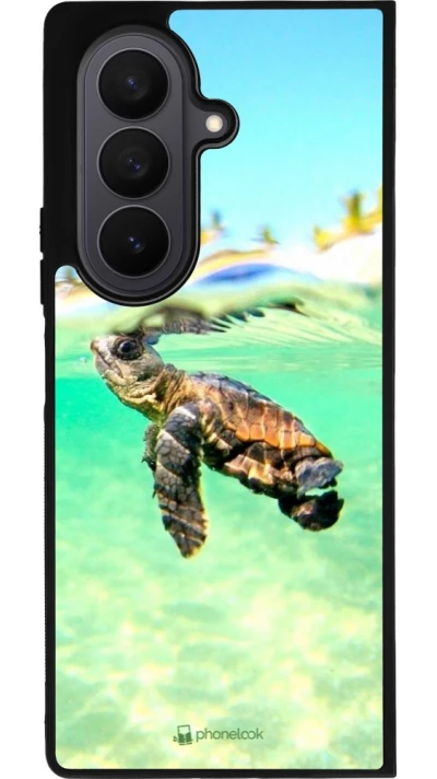 Samsung Galaxy Z Fold7 Case Hülle - Silikon schwarz Turtle Underwater