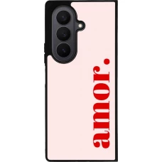 Samsung Galaxy Z Fold7 Case Hülle - Silikon schwarz Valentine 2024 amor