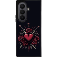 Samsung Galaxy Z Fold7 Case Hülle - Silikon schwarz Valentine 2024 gothic love