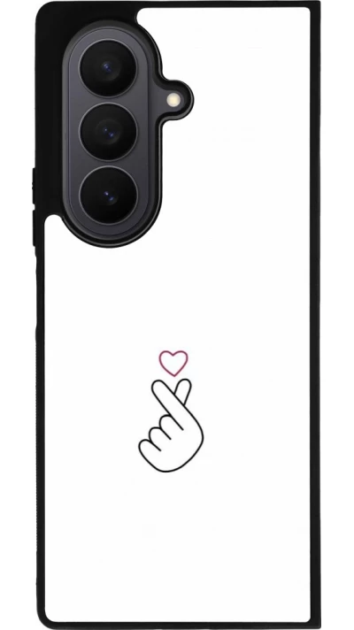 Samsung Galaxy Z Fold7 Case Hülle - Silikon schwarz Valentine 2024 heat by Millennials