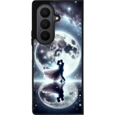 Samsung Galaxy Z Fold7 Case Hülle - Silikon schwarz Valentin 2024 Liebe unter dem Mond
