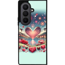 Samsung Galaxy Z Fold7 Case Hülle - Silikon schwarz Valentin 2025 Schick