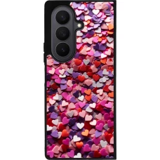 Samsung Galaxy Z Fold7 Case Hülle - Silikon schwarz Valentin 2025 Konfetti