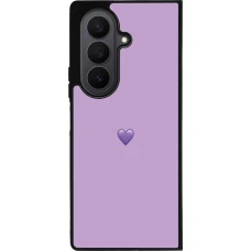 Samsung Galaxy Z Fold7 Case Hülle - Silikon schwarz Valentine 2023 purpule single heart