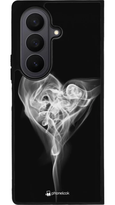 Samsung Galaxy Z Fold7 Case Hülle - Silikon schwarz Valentine 2022 Black Smoke