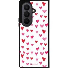 Coque Samsung Galaxy Z Fold7 - Silicone rigide noir Valentine 2022 Many pink hearts