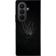 Samsung Galaxy Z Fold7 Case Hülle - Silikon schwarz Valentine 2023 hands forever