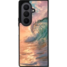 Samsung Galaxy Z Fold7 Case Hülle - Silikon schwarz Wave Sunset