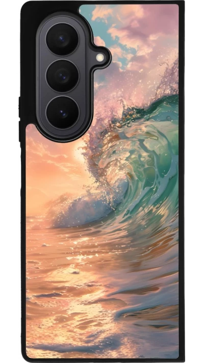 Samsung Galaxy Z Fold7 Case Hülle - Silikon schwarz Wave Sunset