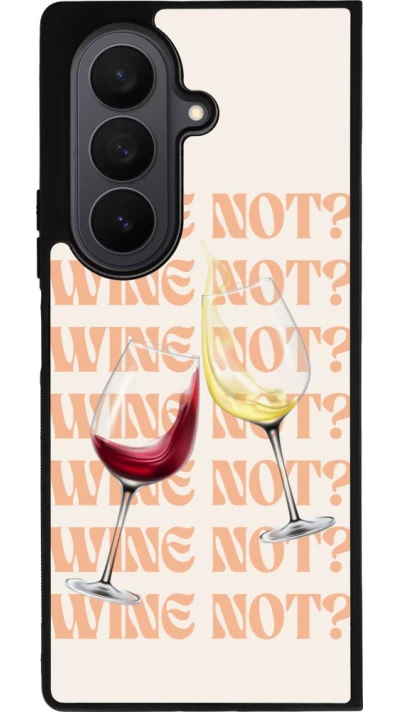 Samsung Galaxy Z Fold7 Case Hülle - Silikon schwarz Wine not