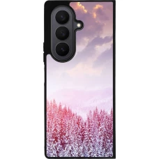 Samsung Galaxy Z Fold7 Case Hülle - Silikon schwarz Winter 22 Pink Forest