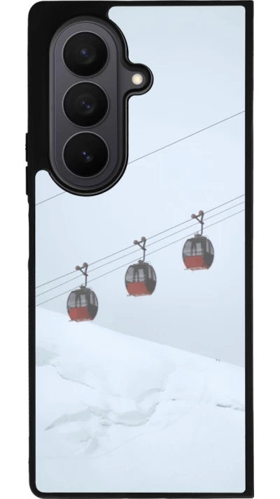 Samsung Galaxy Z Fold7 Case Hülle - Silikon schwarz Winter 22 ski lift