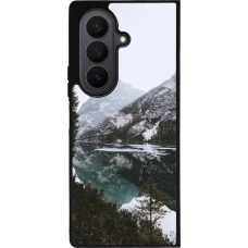 Samsung Galaxy Z Fold7 Case Hülle - Silikon schwarz Winter 22 snowy mountain and lake