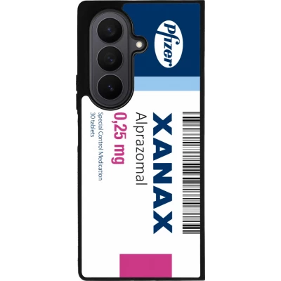 Coque Samsung Galaxy Z Fold7 - Silicone rigide noir Xanax Alprazolam 2025