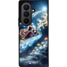 Samsung Galaxy Z Fold7 Case Hülle - Silikon schwarz Weihnachten 2023 Verzauberter Weihnachtsmann