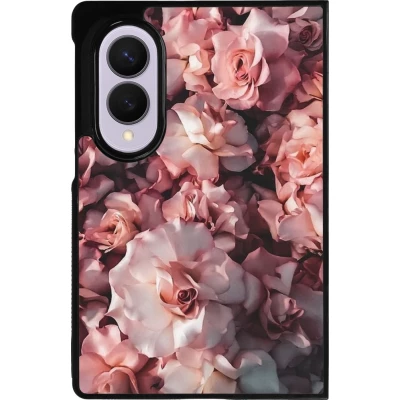 Samsung Galaxy Z Fold8 Case Hülle - Silikon schwarz Beautiful Roses