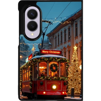 Samsung Galaxy Z Fold8 Case Hülle - Silikon schwarz Christmas 25 Xmas Train