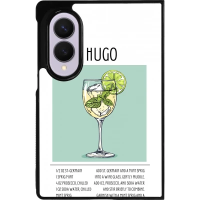 Coque Samsung Galaxy Z Fold8 - Silicone rigide noir Cocktail recette Hugo