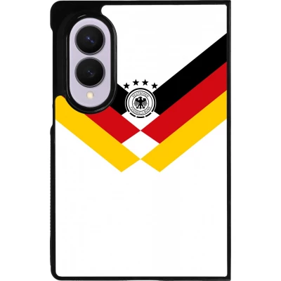 Coque Samsung Galaxy Z Fold8 - Silicone rigide noir Maillot de football Allemagne 2026 personnalisable