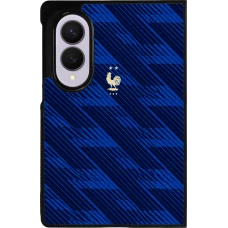 Coque Samsung Galaxy Z Fold8 - Silicone rigide noir Maillot de football France 2026 personnalisable