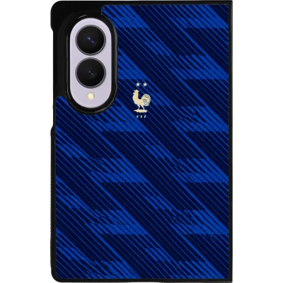 Coque Samsung Galaxy Z Fold8 - Silicone rigide noir Maillot de football France 2026 personnalisable